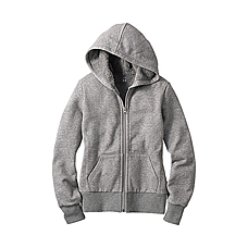 WOMEN Boa Sweat Full Zip Long Sleeve Hoodie