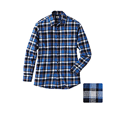 MEN Flannel Check Long Sleeve Shirt C27