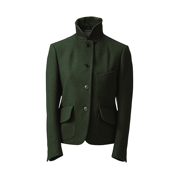 WOMEN (+J) Wool Patch Pocket Short Jacket