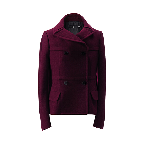 WOMEN (+J) Wool Seam Line Short Jacket B