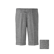 WOMEN Wool Tweed Knee Length Trousers