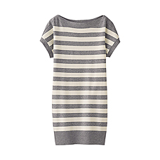 WOMEN Washable Cotton Boat Neck Short Sleeve Tunic