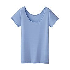 WOMEN AIRism Scoop Neck T(Short Sleeve)