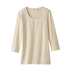 WOMEN Premium Cotton Crew Neck 3/4 Sleeve T