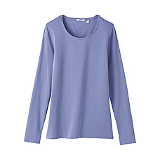 WOMEN Premium Cotton Crew Neck Long Sleeve T B