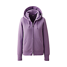 WOMEN Sweat Full Zip Long Sleeve Hoodie A