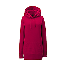 WOMEN Sweat Hooded Long Sleeve Tunic