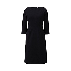WOMEN Ponte 3/4 Sleeve Dress B
