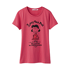WOMEN SNOOPY Graphic Short Sleeve T Shirt B