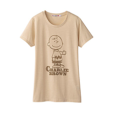 WOMEN SNOOPY Graphic Short Sleeve T Shirt C