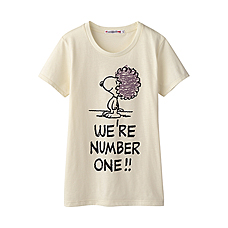 WOMEN SNOOPY Graphic Short Sleeve T Shirt E