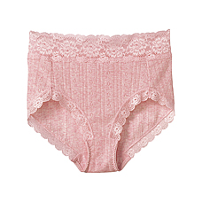 WOMEN High Rise Brief(Pointelle)