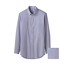 MEN Easy Care Check Long Sleeve Shirt B
