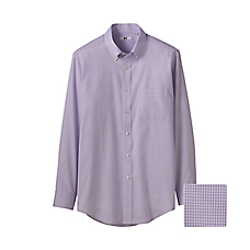 MEN Easy Care Check Long Sleeve Shirt B