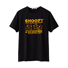 MEN SNOOPY Graphic Short Sleeve T Shirt I