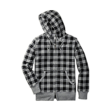 MEN Printed Sweat Full Zip Hoodie A