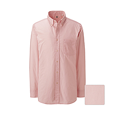MEN Extra Fine Cotton Broadcloth Long Sleeve Shirt