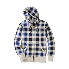 MEN Printed Sweat Full Zip Hoodie D