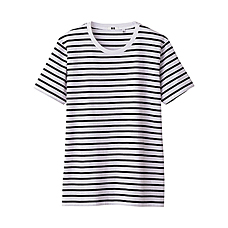 MEN Striped Short Sleeve T Shirt A