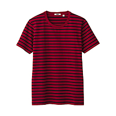 MEN Striped Short Sleeve T Shirt A