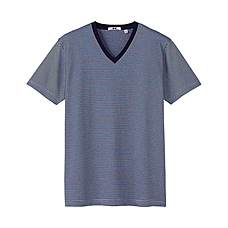 MEN Striped Short Sleeve T Shirt B
