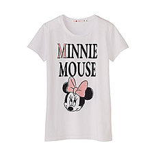 WOMEN DISNEY PROJ Graphic Short Sleeve T-Shirt K Minnie