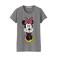 WOMEN DISNEY PROJ Graphic Short Sleeve T-Shirt N Minnie