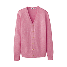 MEN Cotton Cashmere V Neck Cardigan