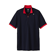 MEN DRY EX Short Sleeve Half Zip