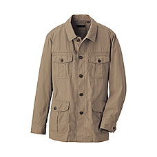 MEN Washed Cotton Blouson