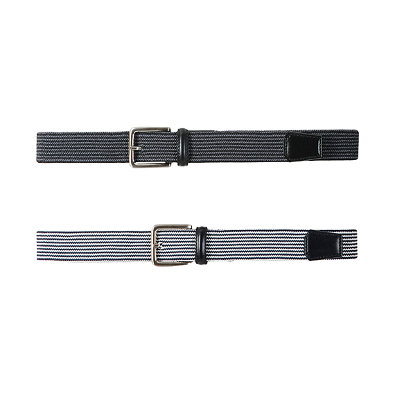 MEN Stripe Stretch Mesh Belt A