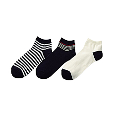 WOMEN Short Socks 3P(Stripe)