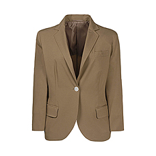 WOMEN Cotton Tailored 3/4 Sleeve Jacket