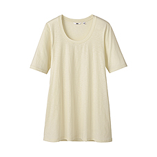 WOMEN Slub 1/2 Sleeve Tunic