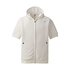 MEN Dry Mesh Full Zip Short Sleeve Hoodie