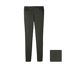 WOMEN Easy Color Leggings Trousers