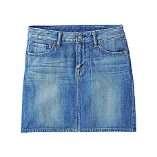 WOMEN Denim Mini Skirt
