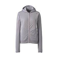 WOMEN Mesh Full Zip Long Sleeve Hoodie(Dry)