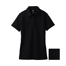WOMEN Mesh Short Sleeve Polo Shirt(Dry)