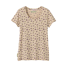 WOMEN L.Ashley Crew Neck Short Sleeve T B