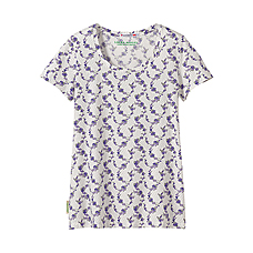 WOMEN L.Ashley Crew Neck Short Sleeve T L