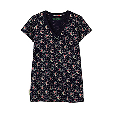 WOMEN L.Ashley V Neck Short Sleeve T C