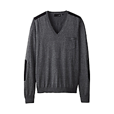 MEN UU Cotton V Neck Sweater