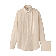 MEN Fine Cotton Slim Fit Long Sleeve Shirt+E2