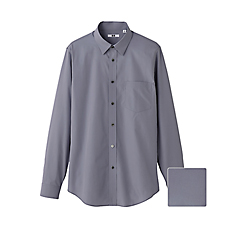 MEN Extra Fine Cotton Slim Fit Long Sleeve Shirt+E