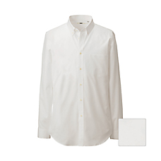 MEN Extra Fine Cotton Oxford Slim Fit Long Sleeve Shirt+E