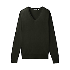 MEN Cotton V Neck Sweater
