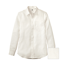 MEN Premium Linen Slim Fit Long Sleeve Shirt