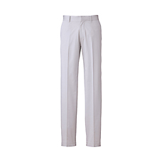MEN Stretch Cotton Flat Front Trousers