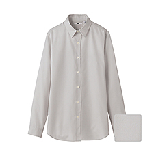 WOMEN Fine Cotton Long Sleeve Shirt+E